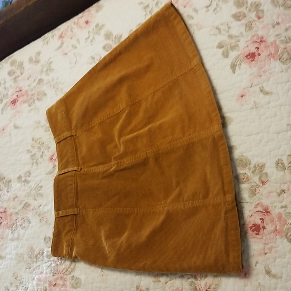 Forever 21 mustard corduroy skirt - Picture 6 of 8